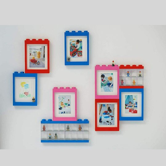 Lego Παιδικό Κουτί Αποθήκευσης από Πλαστικό Display Case 16 Μπλε