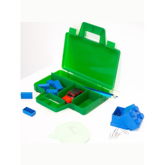 Room Copenhagen Παιδικό Κουτί Αποθήκευσης από Πλαστικό Sorting to Go Πράσινο 19x16x35cm