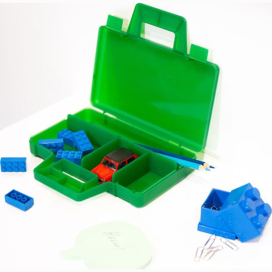 Room Copenhagen Παιδικό Κουτί Αποθήκευσης από Πλαστικό Sorting to Go Πράσινο 19x16x35cm