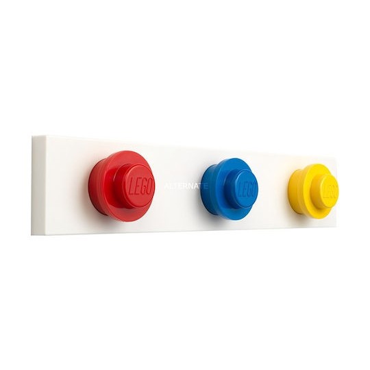 Lego Κρεμάστρα Τοίχου Πλαστική 3 Θέσεων 33x6.5cm