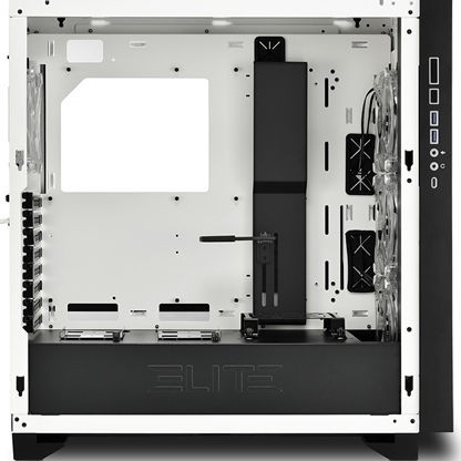 Sharkoon Elite Shark CA300T Gaming Midi Tower Κουτί Υπολογιστή με Πλαϊνό Παράθυρο και RGB Φωτισμό Λευκό