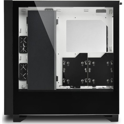 Sharkoon Elite Shark CA300H Gaming Midi Tower Κουτί Υπολογιστή με Πλαϊνό Παράθυρο και RGB Φωτισμό Λευκό