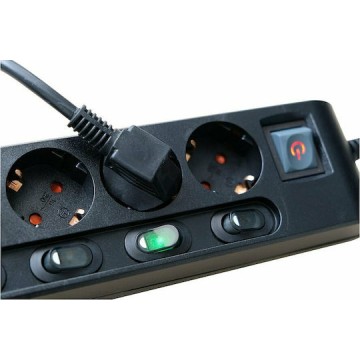 Brennenstuhl Πολύπριζο 6 Θέσεων με Διακόπτη και Καλώδιο 2m