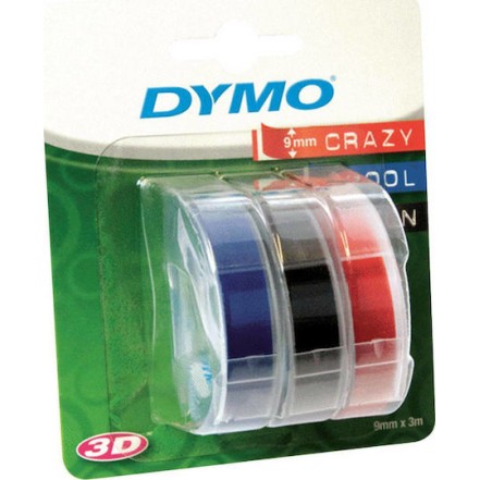Dymo Ταινία Ετικετογράφου 3m x 9mm Πολύχρωμη 3τμχ