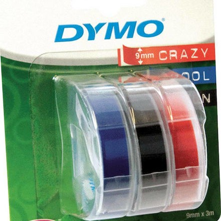 Dymo Ταινία Ετικετογράφου 3m x 9mm Πολύχρωμη 3τμχ