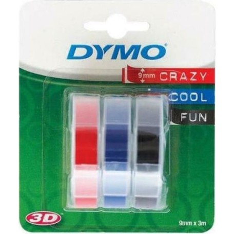 Dymo Ταινία Ετικετογράφου 3m x 9mm Πολύχρωμη 3τμχ