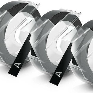 Dymo Ταινία Ετικετογράφου 3m x 9mm σε Μαύρο Χρώμα 3τμχ