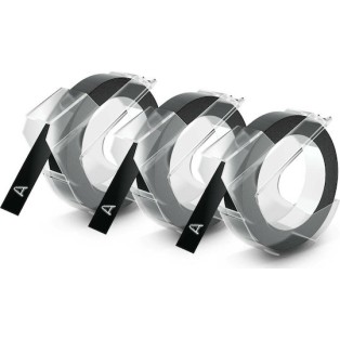 Dymo Ταινία Ετικετογράφου 3m x 9mm σε Μαύρο Χρώμα 3τμχ
