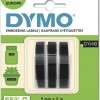 Dymo Ταινία Ετικετογράφου 3m x 9mm σε Μαύρο Χρώμα 3τμχ