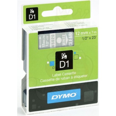 Dymo 45020 Ταινία Ετικετογράφου σε Λευκό Χρώμα