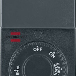 Brennenstuhl Μηχανικός Χρονοδιακόπτης Πρίζας Ημερήσιος Εξωτερικού Χώρου IP44 Μαύρος