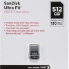 Sandisk Ultra Fit 512GB USB 3.1 Stick Μαύρο