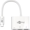 Goobay USB-C Docking Station με HDMI 4K PD Λευκό (62104)