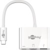 Goobay USB-C Docking Station με HDMI 4K PD Λευκό (62104)