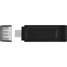 Kingston DataTraveler 70 128GB USB 3.2 Stick με σύνδεση USB-C Μαύρο