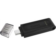 Kingston DataTraveler 70 64GB USB 3.2 Stick με σύνδεση USB-C Μαύρο