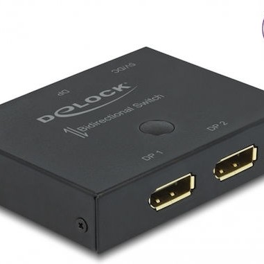 DeLock DisplayPort 2-1 Switch Bidirectional 8K 30Hz