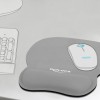 DeLock 12698 Mouse Pad 245mm με Στήριγμα καρπού Γκρι