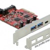 DeLock Κάρτα PCIe σε 3 θύρες USB 3.2