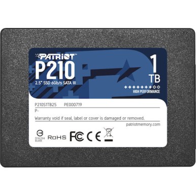 Patriot P210 SSD 1TB 2.5'' SATA III