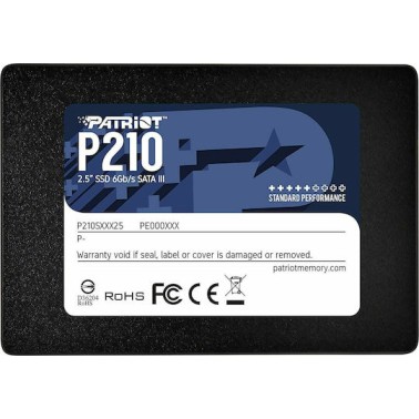 Patriot P210 SSD 256GB 2.5'' SATA III