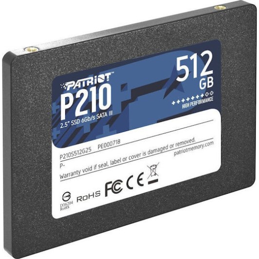 Patriot P210 SSD 512GB 2.5'' SATA III