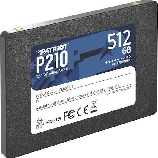 Patriot P210 SSD 512GB 2.5'' SATA III