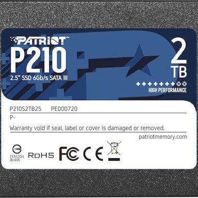 Patriot P210 SSD 2TB 2.5'' SATA III