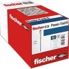 Fischer 30 X Chipboard Screws Power-fast Ii 5.0 X 90 Countersunk Head With Phillips Partial Thread Galvanised Blue Passivated (item No. 670433)