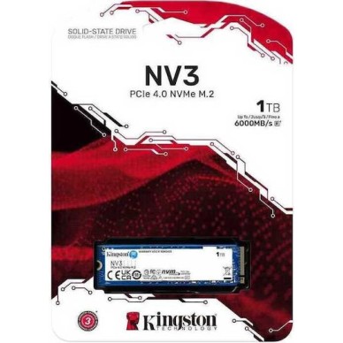 Kingston Nv3 SSD 1TB M.2 NVMe PCI Express 4.0