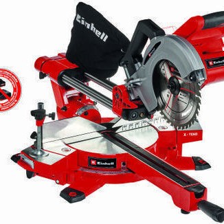 Einhell TE-SM 36/210 Li - Solo Φαλτσοπρίονο Μπαταρίας Συρόμενο με Δίσκο Κοπής Διαμέτρου 210mm, Οδηγό Laser & Ταχύτητα Κοπής 3800rpm (χωρίς Μπαταρία και Φορτιστή)