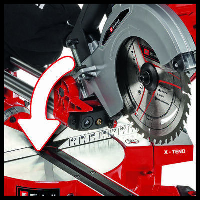 Einhell TE-SM 36/210 Li - Solo Φαλτσοπρίονο Μπαταρίας Συρόμενο με Δίσκο Κοπής Διαμέτρου 210mm, Οδηγό Laser & Ταχύτητα Κοπής 3800rpm (χωρίς Μπαταρία και Φορτιστή)