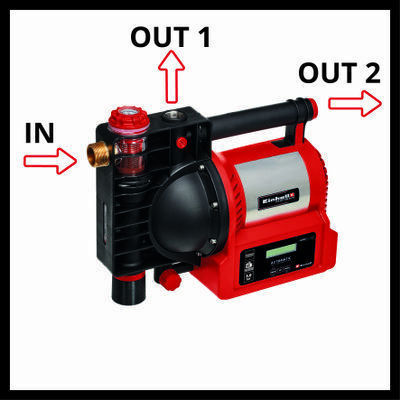 Einhell GE-AW 1246 N FS Μονοβάθμιο Μονοφασικό Πιεστικό Συγκρότημα Νερού Χωρίς Δοχείο 1200W