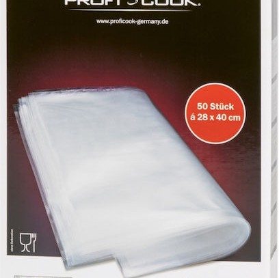 Profi Cook Σαγρέ Σακούλες για Συσκευές Vacuum 280x400mm 50τμχ