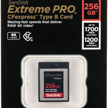Sandisk Extreme Pro CFexpress 256GB Class 10 UHS-II με αντάπτορα