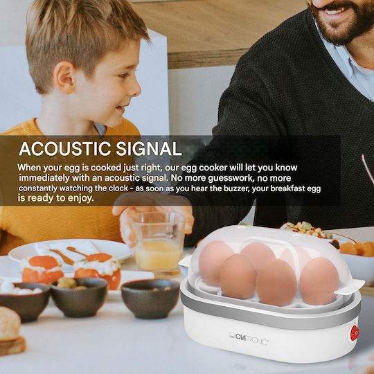 Clatronic Βραστήρας Αυγών 6 Θέσεων 400W Λευκός