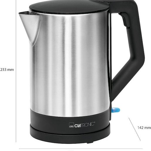 Clatronic WKS 3692 Βραστήρας 1.5lt 2200W Μαύρος