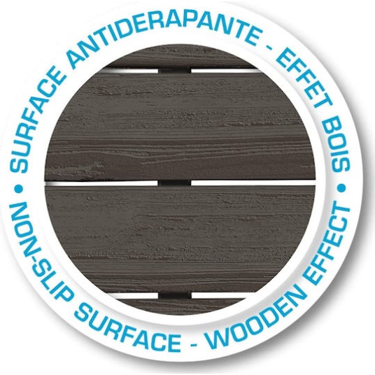 Smoby Αξεσουάρ Παιδικής Χαράς Σετ 6 Πλάκες 45x45εκ. Καφέ