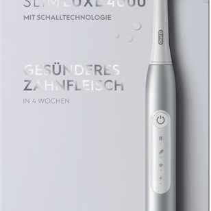 Oral-B Pulsonic Slim Luxe 4000 Ηλεκτρική Οδοντόβουρτσα με Χρονομετρητή και Αισθητήρα Πίεσης Ασημί