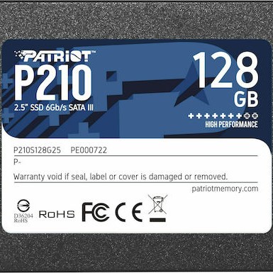 Patriot P210 SSD 128GB 2.5'' SATA III