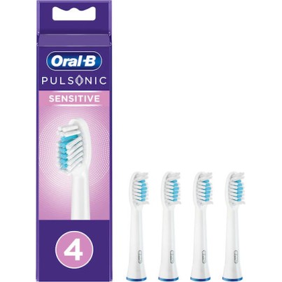 Oral-B Pulsonic Sensitive Ανταλλακτικές Κεφαλές για Ηλεκτρική Οδοντόβουρτσα Value Pack 299158 4τμχ