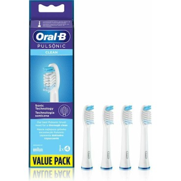 Oral-B Pulsonic Clean Ανταλλακτικές Κεφαλές για Ηλεκτρική Οδοντόβουρτσα Value Pack 852544 4τμχ