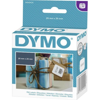 Dymo 750 Αυτοκόλλητες Ετικέτες σε Ρολό για Εκτυπωτή Ετικετών 25x25mm