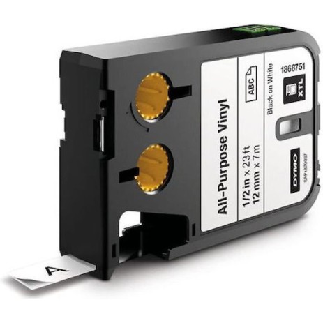 Dymo Ταινία Ετικετογράφου 7m x 12mm σε Λευκό Χρώμα
