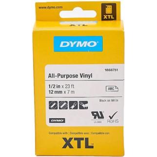 Dymo Ταινία Ετικετογράφου 7m x 12mm σε Λευκό Χρώμα