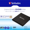 Verbatim Εξωτερικός Οδηγός Εγγραφής/Ανάγνωσης DVD/CD για Laptop / Desktop Μαύρο
