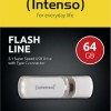 Intenso Flash Line 64GB USB 3.1 Stick με σύνδεση USB-C Λευκό