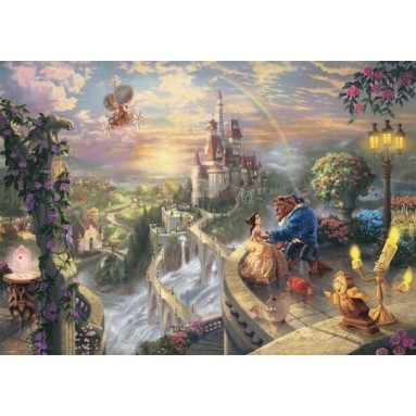 Kinkade: Disney: The Beautiful and The Beast Puzzle 2D 1000pcs