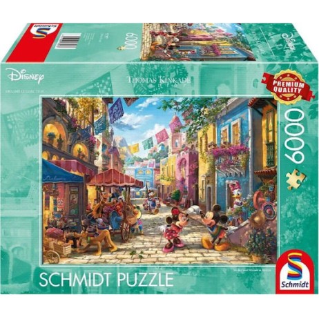 Schmidt Spiele Disney Mickey & Minnie In Mexico 6000 57397 Puzzle 6000 Pieces