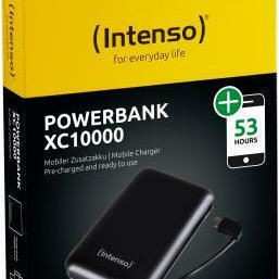 Intenso XC10000 Power Bank 10000mAh με Θύρα USB-A και Θύρα USB-C Μαύρο